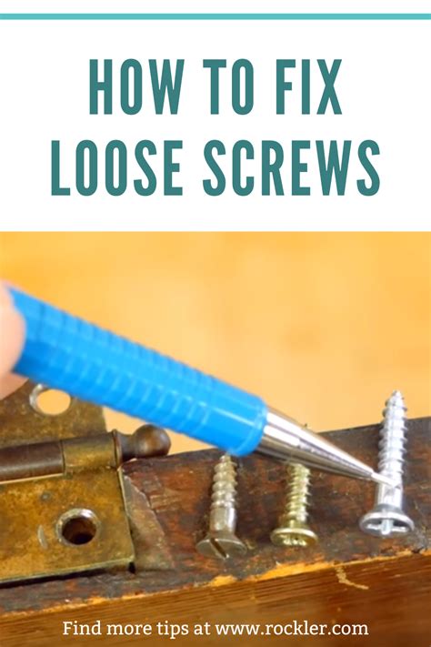 How To Fix Loose Screw How to Fix a Loose Wood Screw: 5 Effective DIY Options